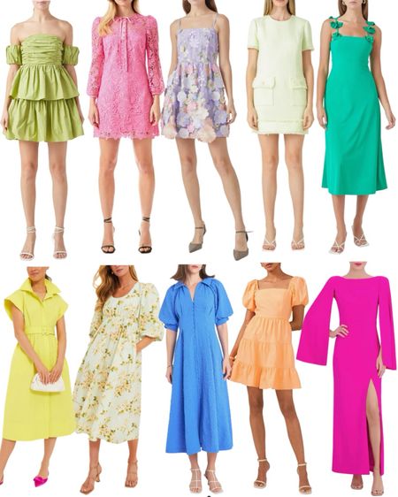 Wedding guest dresses and summer dresses for work wear and vacation outfits. I love these colorful dress options so much! 

#LTKparties #LTKwedding #LTKstyletip