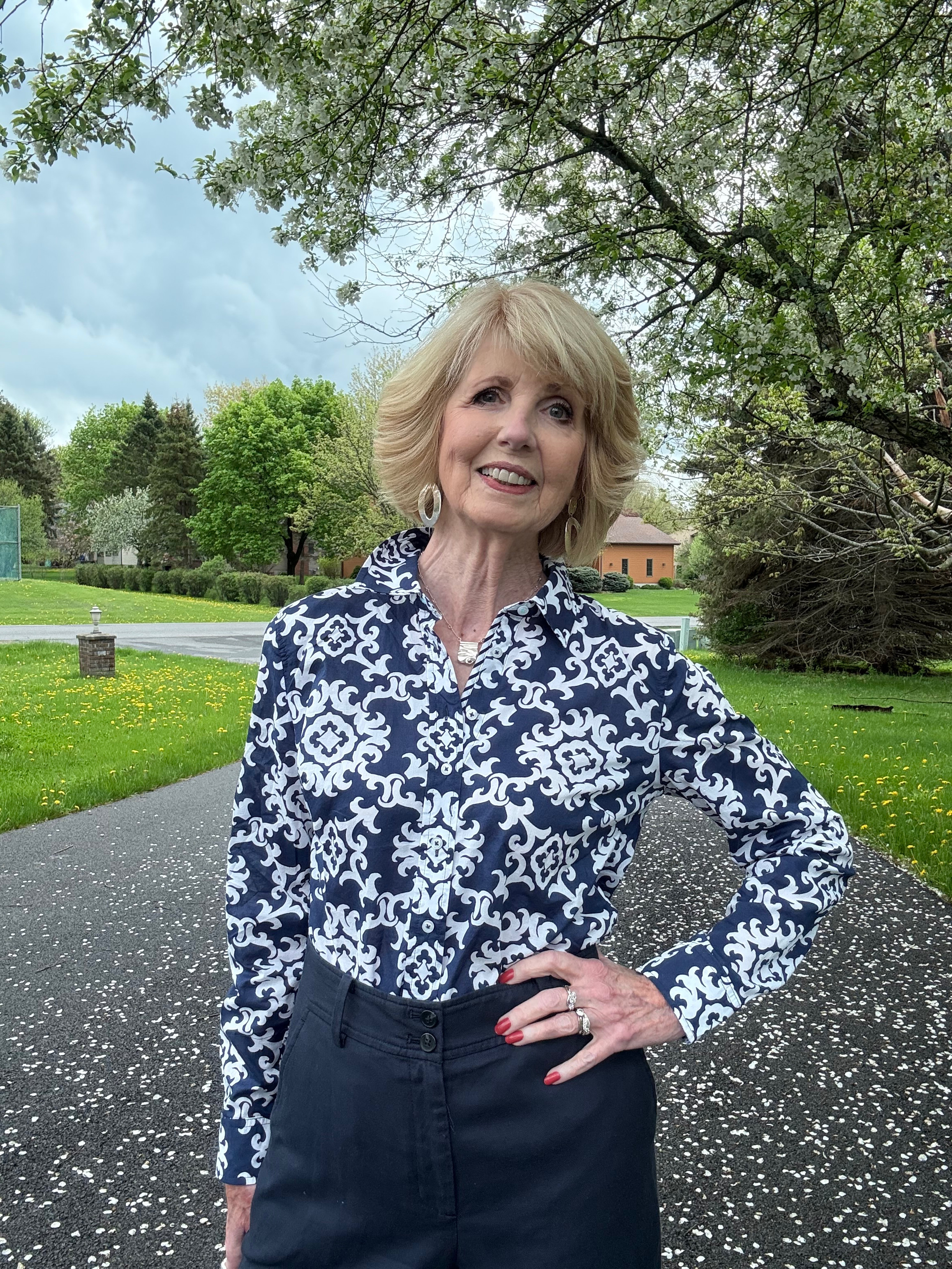 So perfect for Fall with all Navy separates. This medallion print really stands out! On Sale for $69.99 

 #LTKSaleAlert