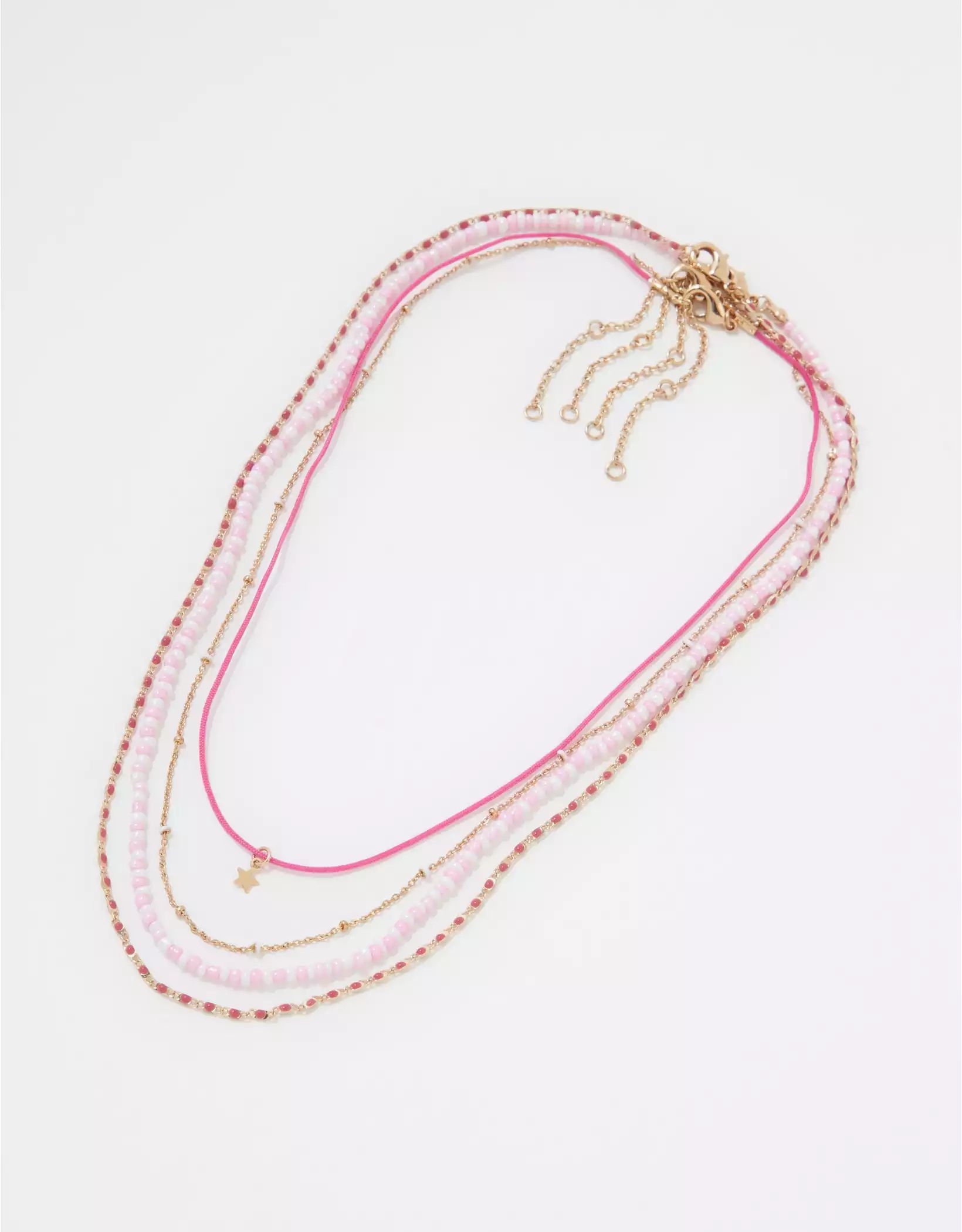 AEO Think Pink Necklace 4-Pack | American Eagle Outfitters (US & CA)