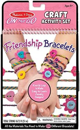 Amazon.com: Melissa & Doug On the Go Friendship Bracelet Craft Set (Makes 10+ Bracelets) : Meliss... | Amazon (US)