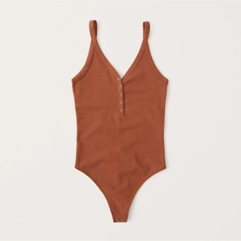 Henley Tank Bodysuit | Abercrombie & Fitch (US)
