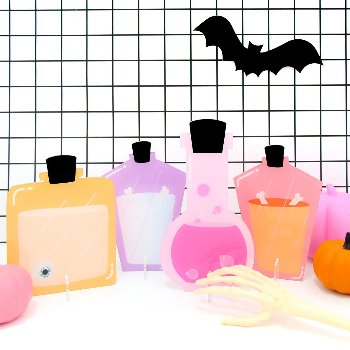 Acrylic Potion Bottles (Set of 4) | Ellie and Piper