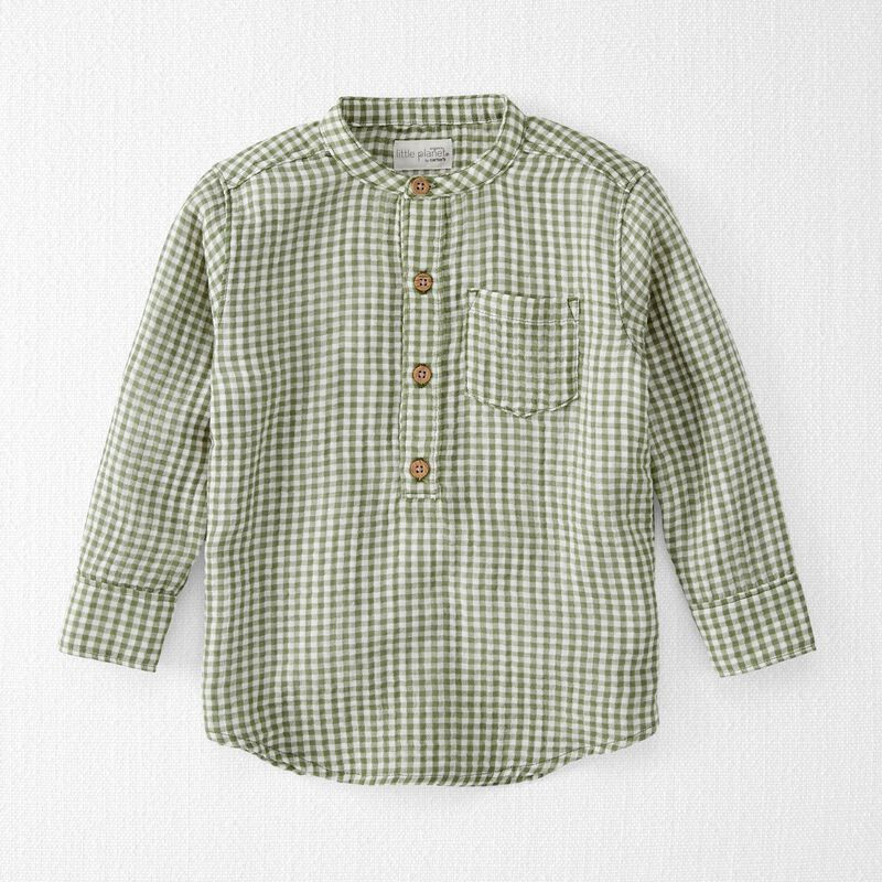 Organic Cotton Gauze Button-Front Top | Carter's