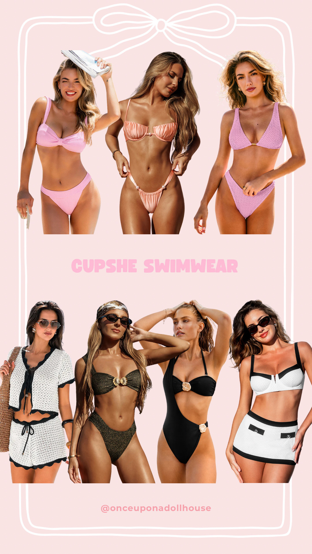 CUPSHE SWIMWEAR! 

Swimsuits, bikini set, summer sets, swimsuits under $50

#LTKsummer #LTKstyletip #LTKswimwear