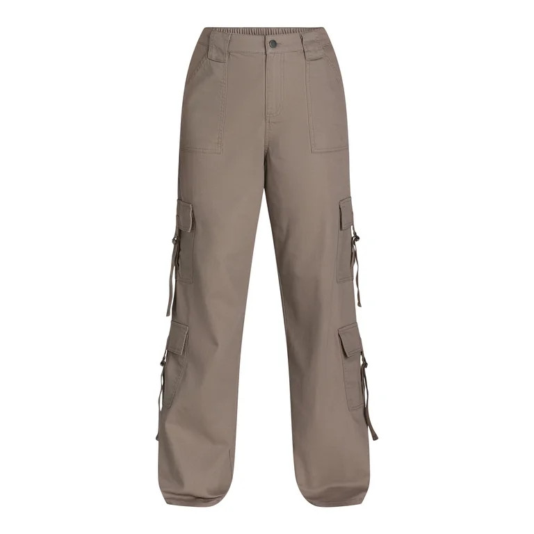 No Boundaries Twill Cargo Pants, 31.75” Inseam, Women’s | Walmart (US)