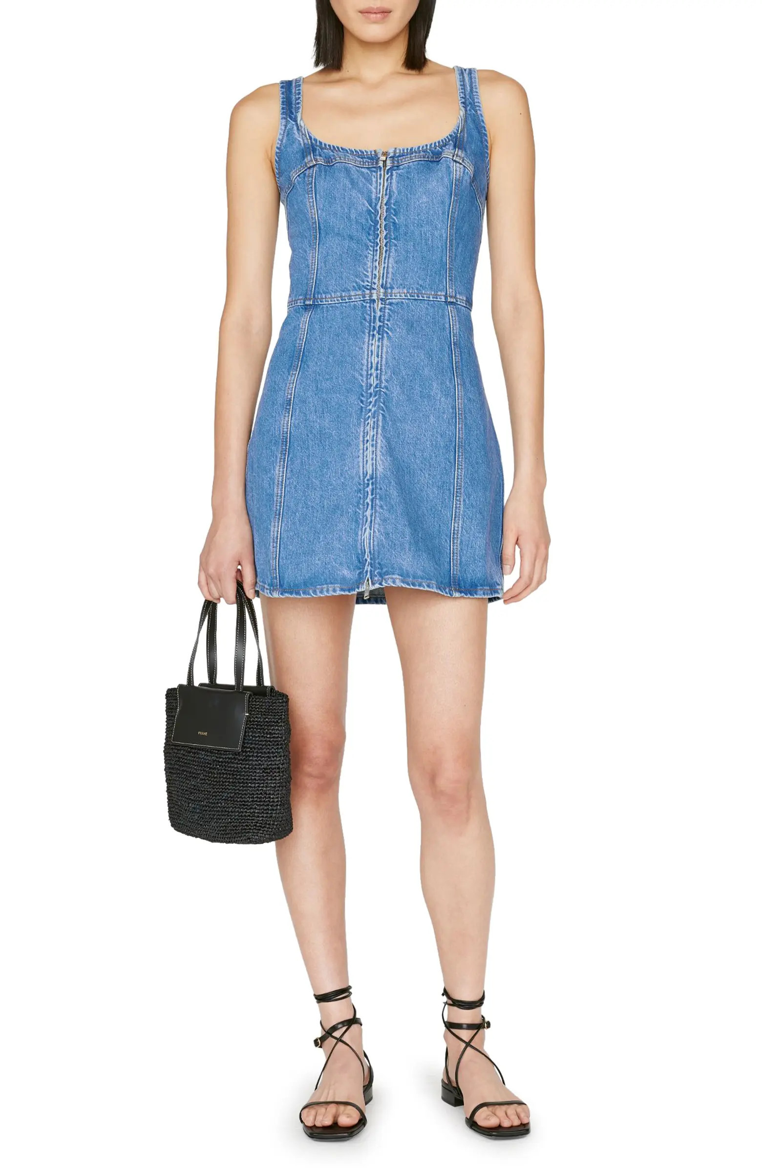 Bustier Denim Minidress | Nordstrom