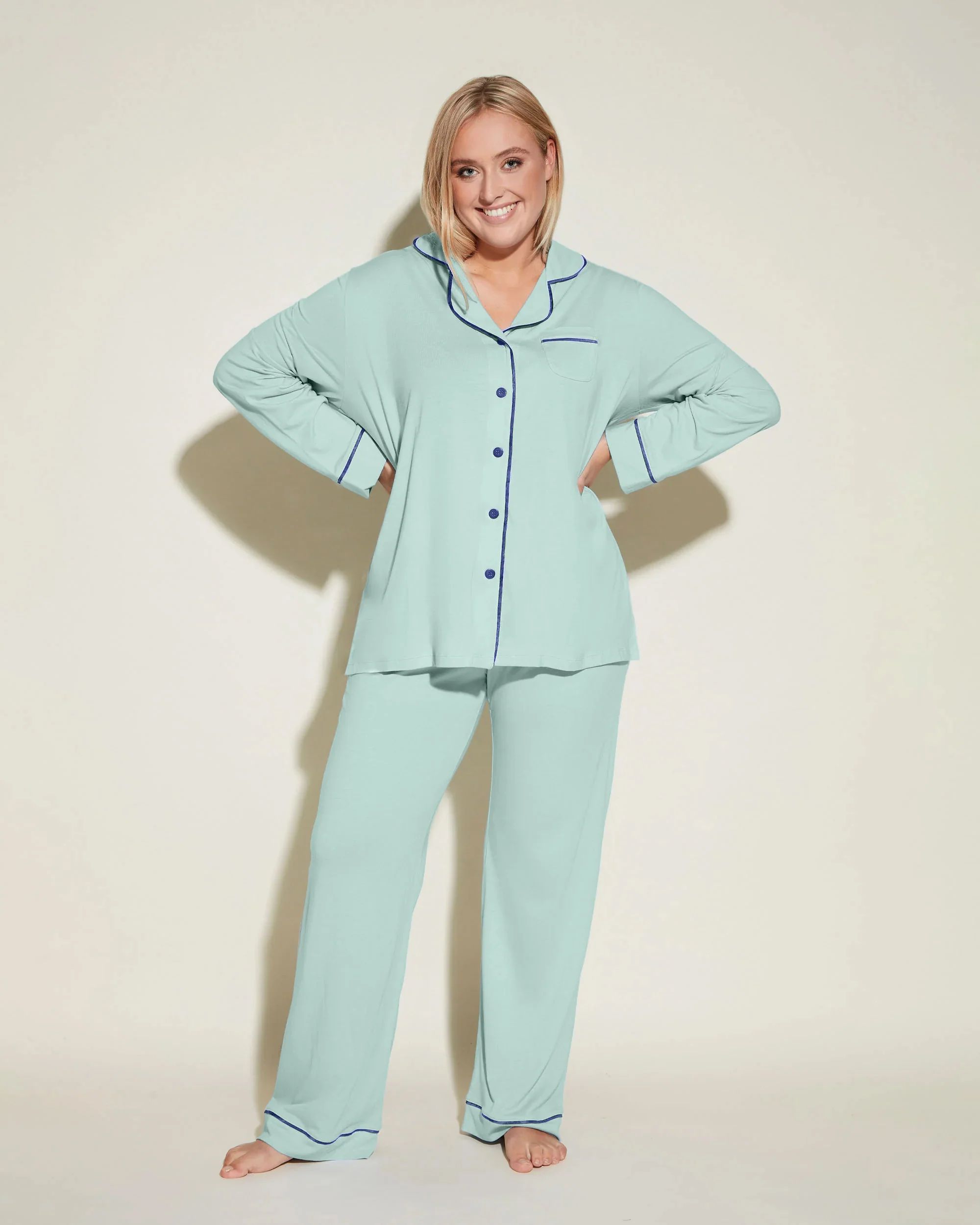 Bella Long sleeve top & pant pajama set | Cosabella