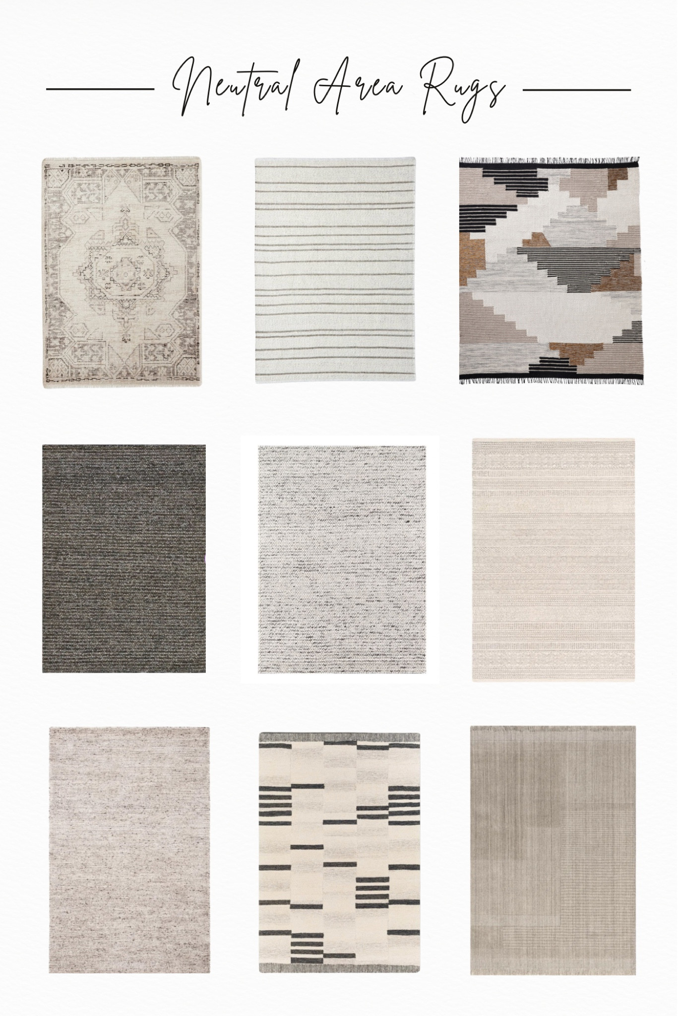 NEUTRAL AREA RUGS | living room decor, entryway decor, area rug, wool rug, modern rug, neutral home decor | #LTKxWayDay

#LTKhome #LTKsalealert