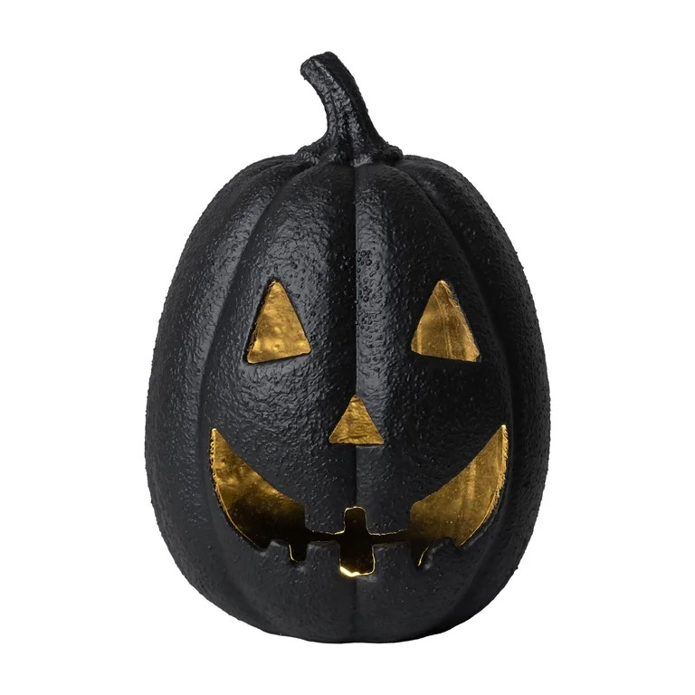 My Texas House Jack-o'-Lantern Tabletop Decoration, Black, 13" | Walmart (US)