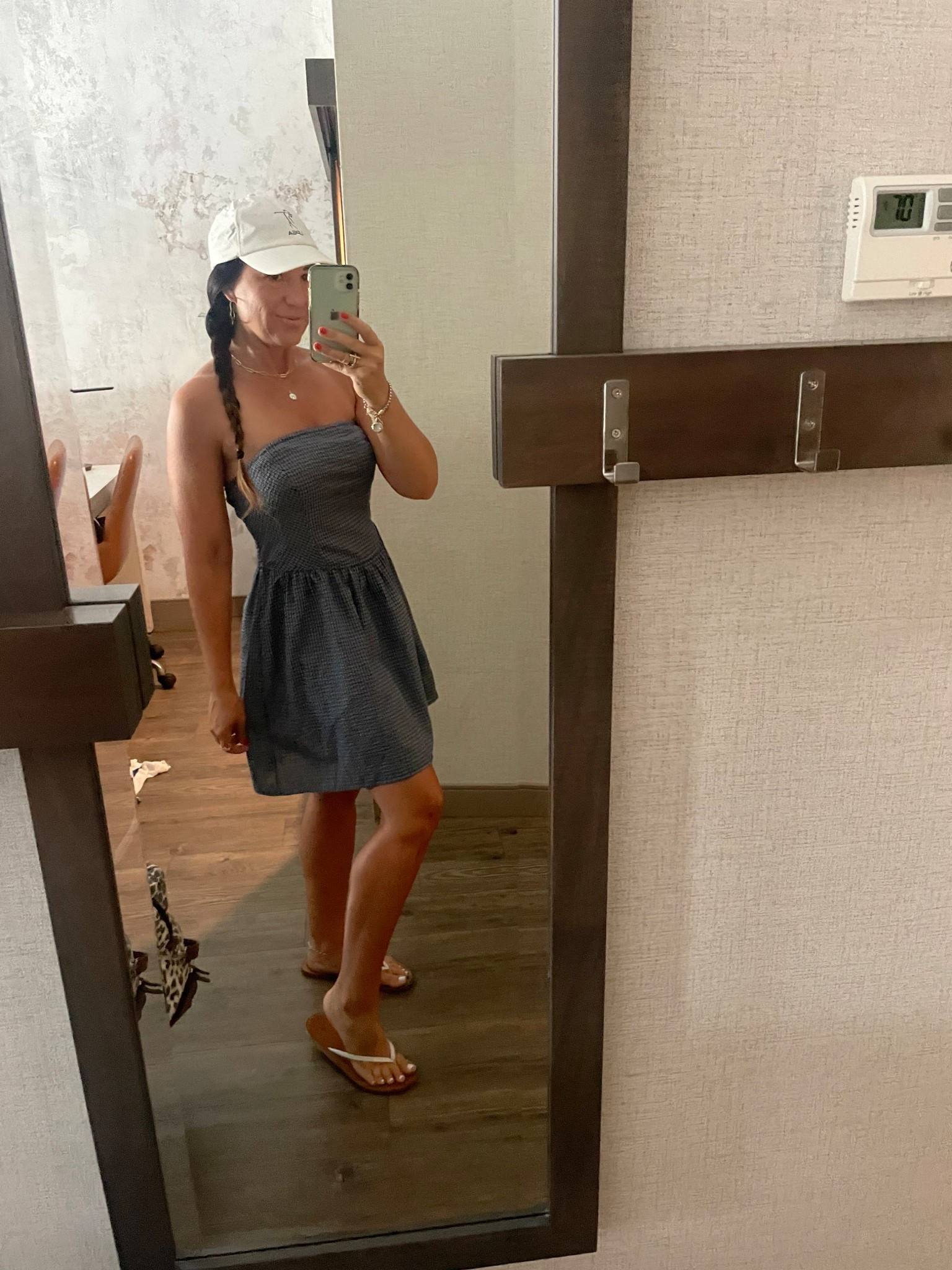 Last day of baseball tournament, this cute little strapless dress is cute & breezy. 

Walmart dress 
Walmart hat
Old pair of sandals from Target
Amazon jewelry 

#LTKStyleTip