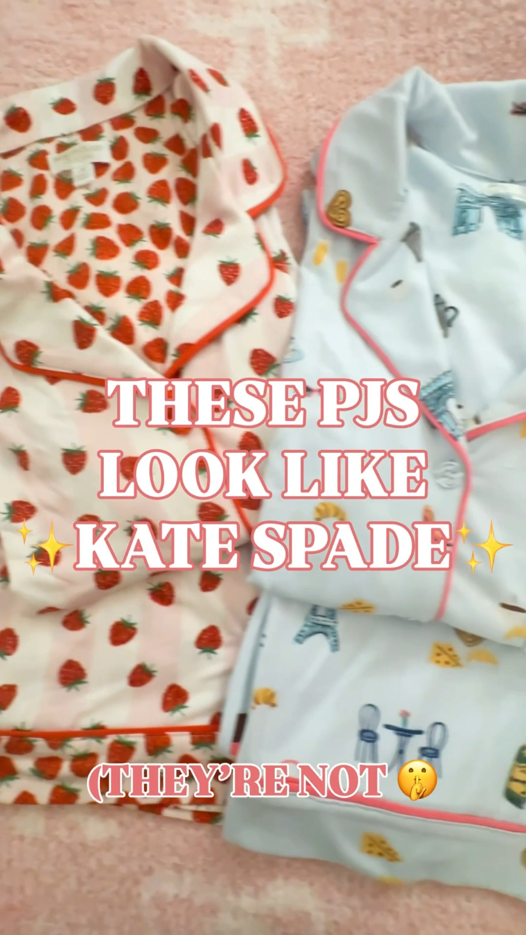Kate Spade pajamas, Paris print pajamas, strawberry pajamas, women’s pajama shorts set, women’s capri pajama set, designer look for less sleepwear

These pajamas are giving Kate Spade sleepwear energy — but they’re not.

If you’re searching Kate Spade pajamas, Paris themed pajamas, strawberry print pajamas, cute matching pajama sets for women, spring pajama sets, women’s pajama shorts sets, or capri pajama sets that look designer… this is the find.

This 2-piece notch-collar set comes in:
🍓 Berry print short set
🇫🇷 Paris print capri set
✨ Polished contrast piping
🩷 Soft lightweight stretch knit
🩳 Pull-on bottoms with pockets

It’s that classic designer sleepwear silhouette — tailored collar, contrast trim, relaxed fit — the exact style people associate with Kate Spade, Nordstrom, and higher-end sleepwear.

Why these are adorable:
✨ Designer-coded novelty prints
✨ Giftable
✨ Spring refresh energy

The Paris print feels chic and playful.
The berry print feels feminine and classic.

Both look far more expensive than they are.

If you’ve ever searched Kate Spade pajamas, designer pajamas for women, cute printed pajama sets, spring sleepwear refresh, novelty print pajamas, or affordable luxury loungewear — this is your moment.

Tap to shop before the best prints and sizes go first.

Kate Spade pajamas look for less, Paris pajamas for women, strawberry pajama set, women’s pajama shorts set, women’s capri pajamas, novelty print sleepwear, spring pajama sets for women, affordable designer pajamas, giftable pajama sets, chic loungewear for women

#PajamaSet #SpringPajamas #KateSpade #LookForLess #ParisPajamas #WalmartPajamas #FeminineStyle 

#LTKSaleAlert #LTKTravel #LTKSeasonal