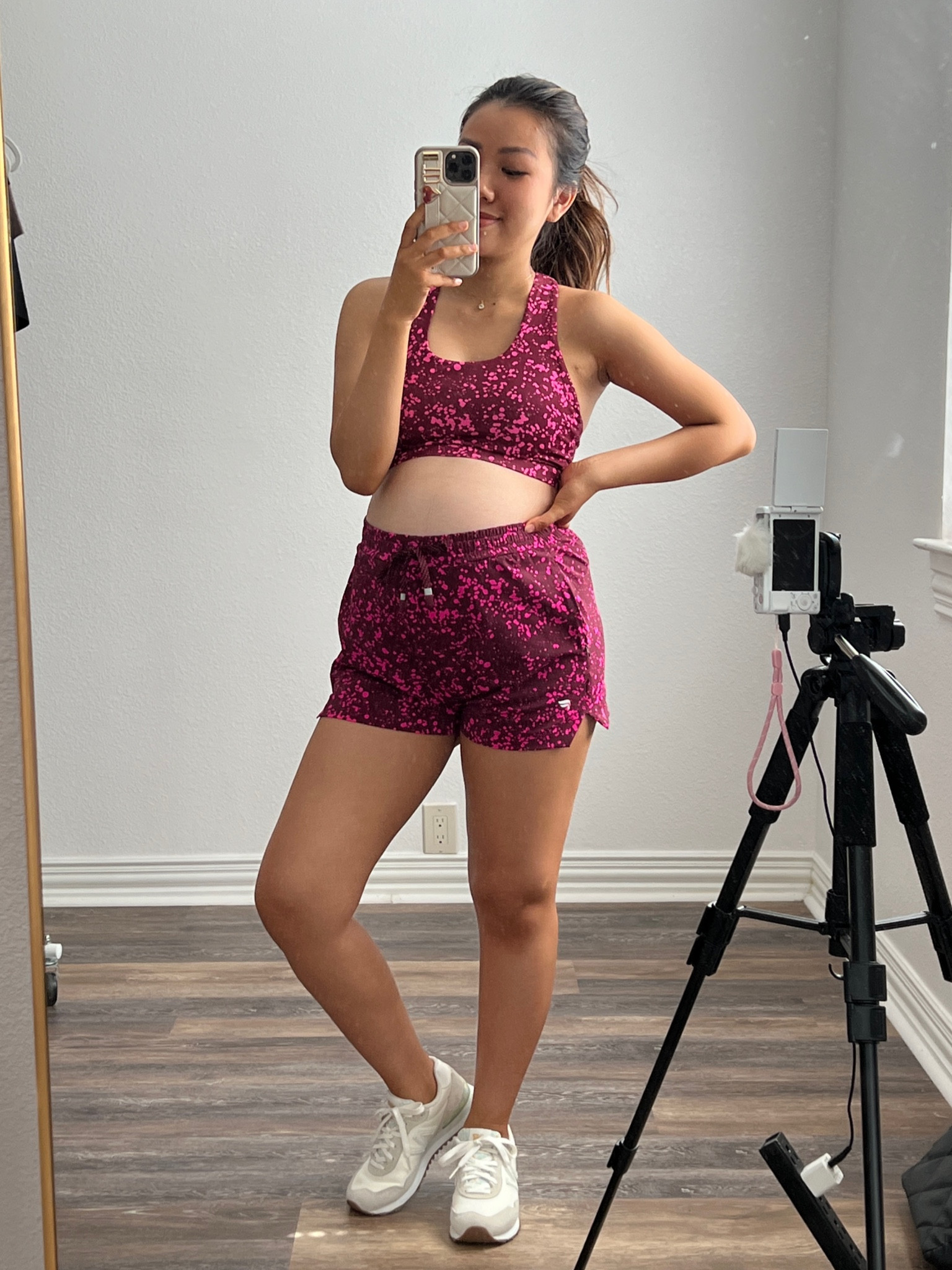 Love this outfit from Fabletics!
Sports bra size XS
Shorts size S - sized up 1 size for my bump but it fits TTS with elastic waistband and drawstring

Fabletics outfit sports bra shorts running outfit Athleisure activewear fitness workout outfit bump maternity pink 

#LTKbump #LTKunder100 #LTKFitness