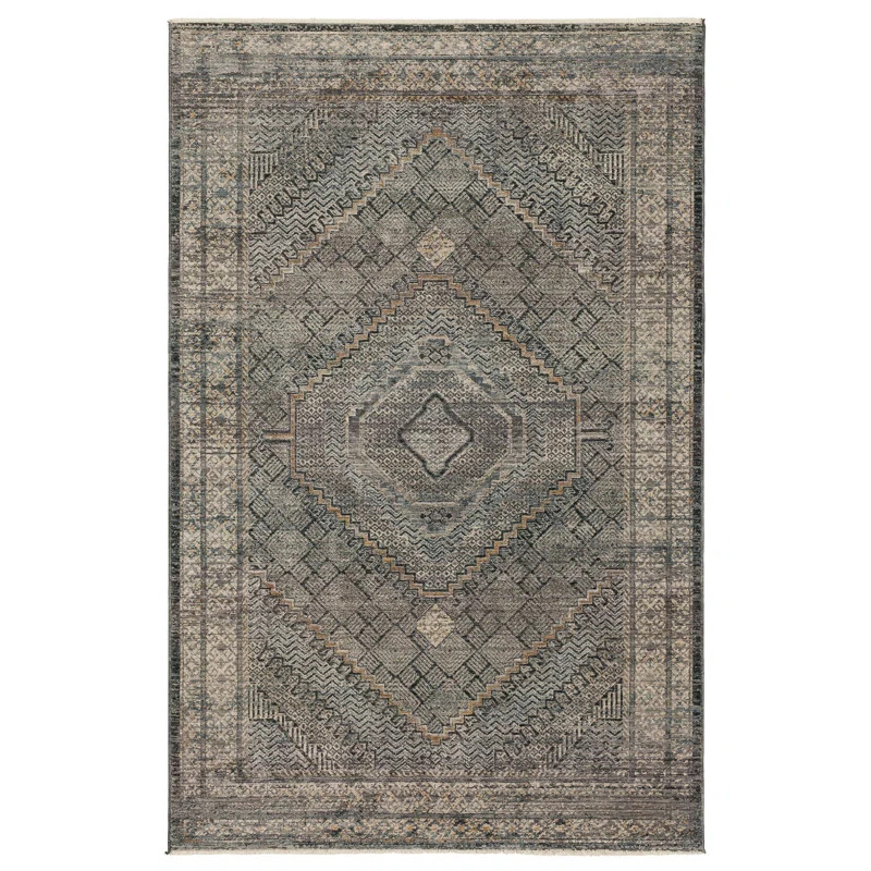 Polyester Brown/Black/Gray Rug | Wayfair North America