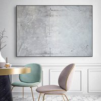 Original Textured Abstract Painting - Handmade Gray & White Minimalist Wall Art Modern Neutral Canvas For Sophisticated Spaces Em902 | Etsy (US)