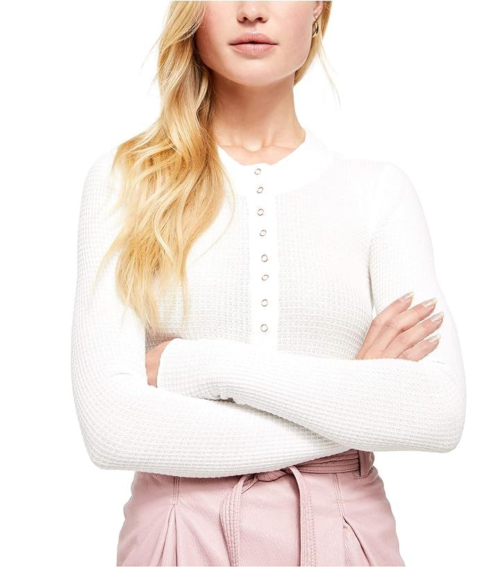 Free People One Of The Girls Henley (Ivory) Women's Clothing | Zappos