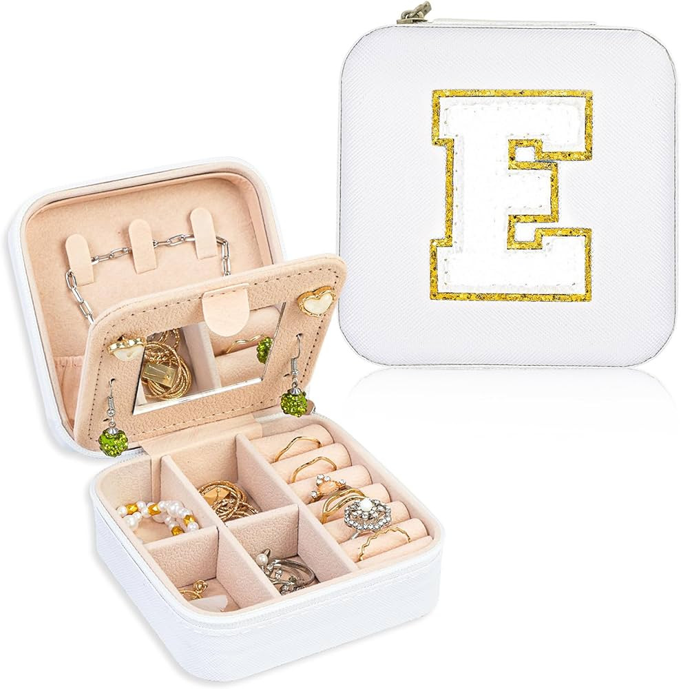 FUNARTY Travel Jewelry Case Organizer, Gifts for Women, Small Jewelry Box Jewelry Organizer, Neck... | Amazon (US)