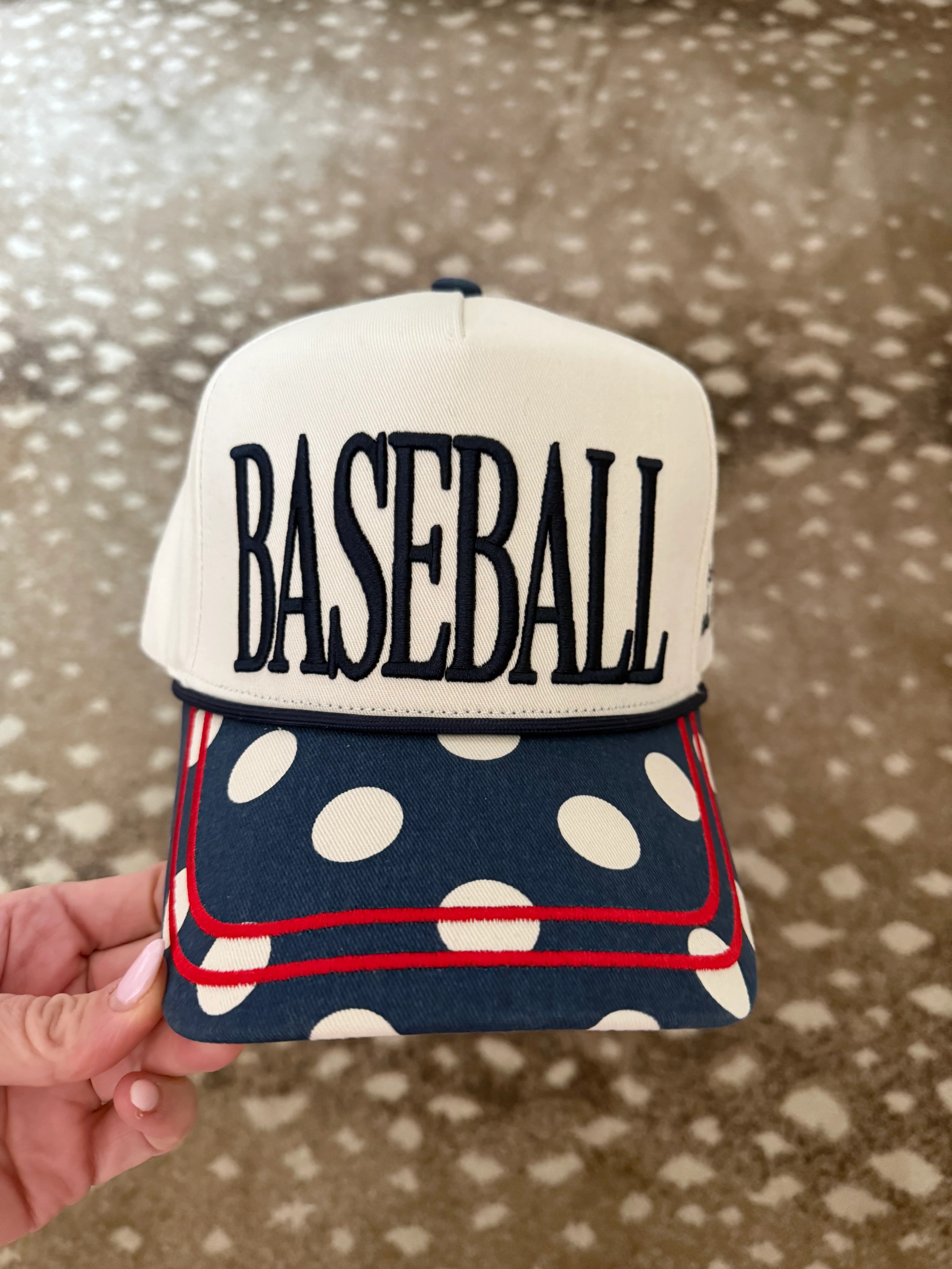 Polka Dot Baseball Hat | Poppy & Pine
