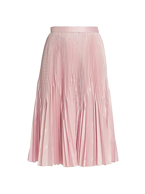 Angelina Pleated Silk Skirt | Saks Fifth Avenue