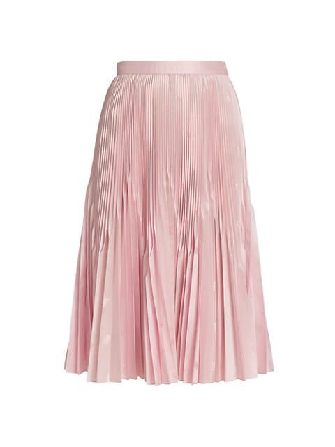 Angelina Pleated Silk Skirt | Saks Fifth Avenue