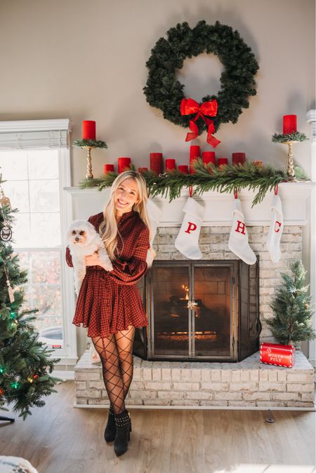 Holiday outfit ideas - exact dress is sold out, simile Buffalo check and holiday red dresses linked. Amazon Christmas outfits 

#LTKHoliday #LTKunder100 #LTKCyberweek
