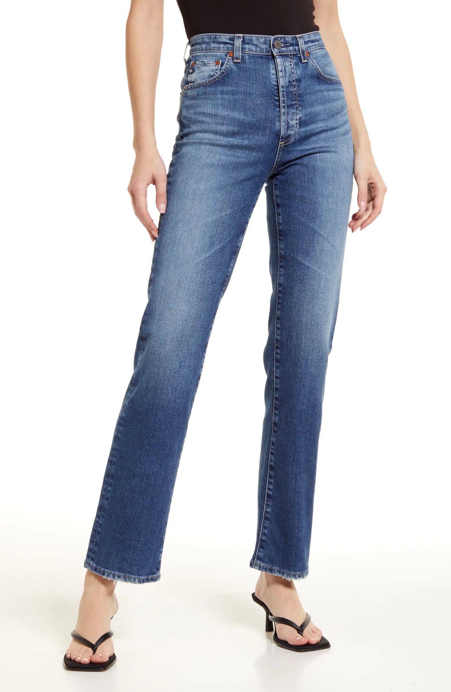 AG Alexxis High Waist Straight Leg Jeans | Nordstrom | Nordstrom