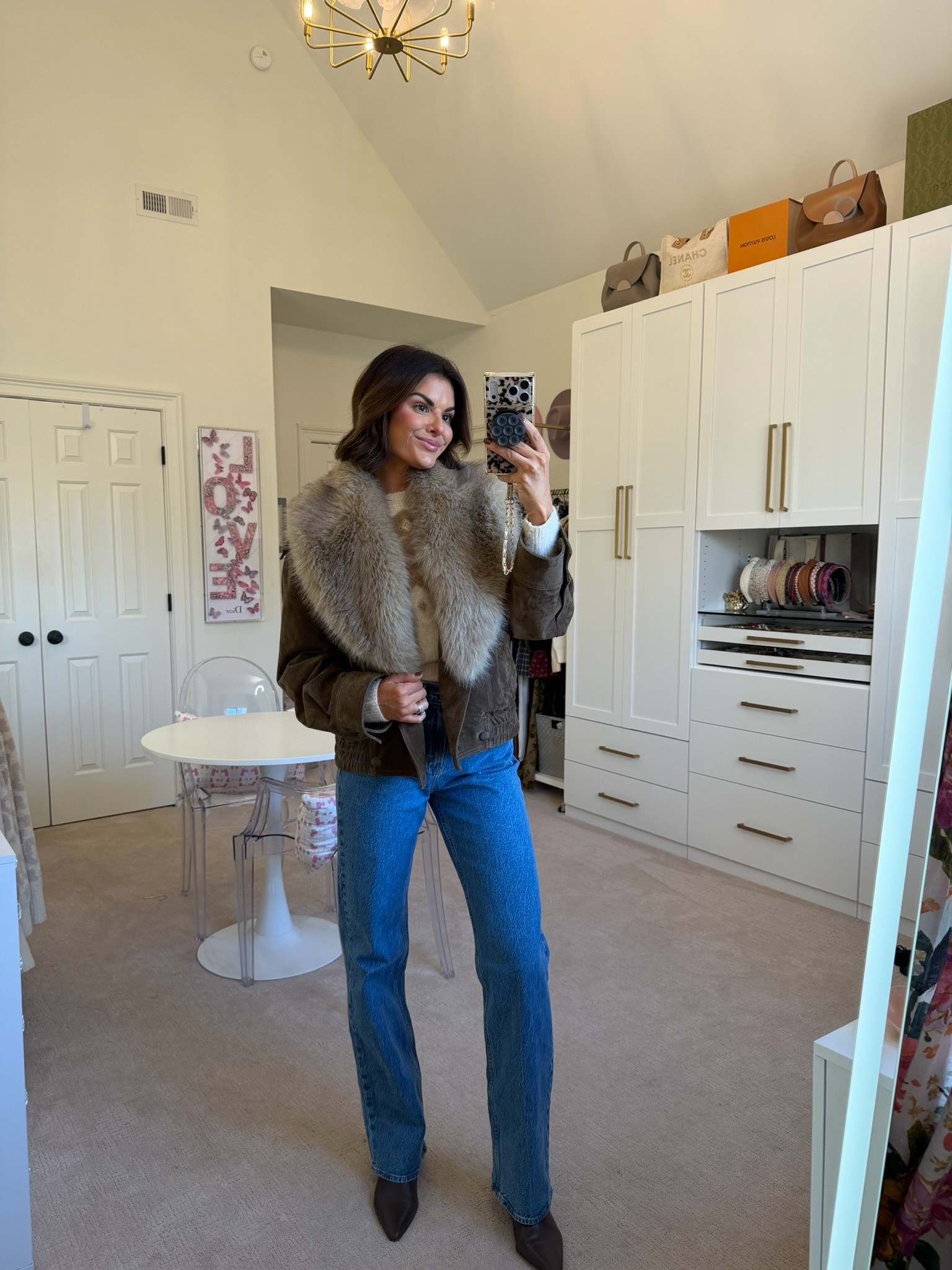 Such a cozy jacket from Zara! Perfect for layering and dressing up an outfit 🤎

Jeans are 25-40% off at Abercrombie! ✨

Winter outfits women, date night outfits, fur coat, winter coat, Zara outfits, Katy Harrell 

#LTKSeasonal #LTKValentine