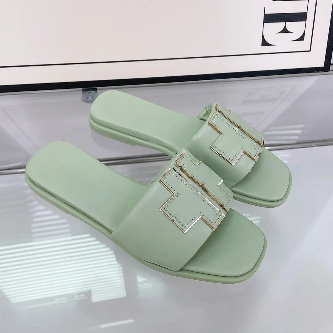 2024 designer sandals for women slippers slides sliders triple black pink brown sandal leather pa... | DHGate