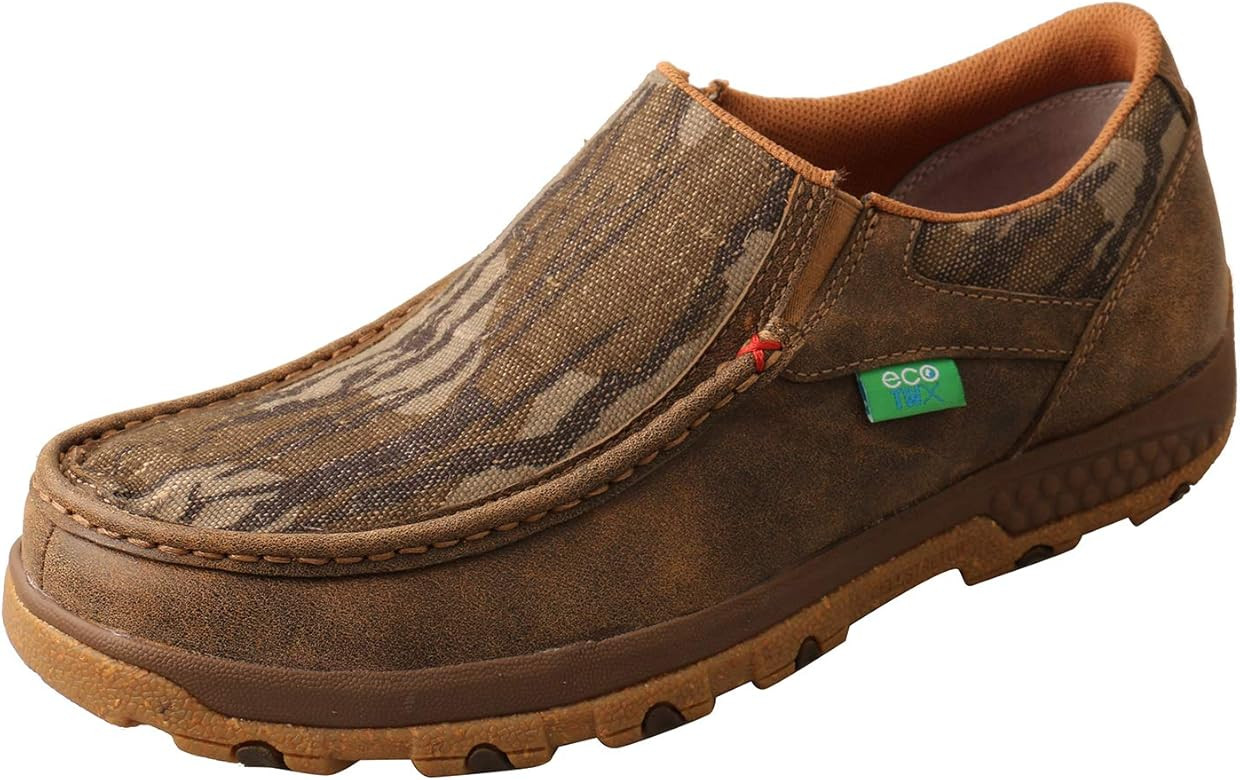 Twisted X Men's Cellstretch Casual Slip-on Leather Shoes Driving Style Loafer | Amazon (US)