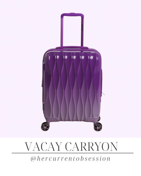 Vacay carryon 

| luggage | travel | travel influencer | affordable luggage | purple luggage | purple carryon | 

#LTKtravel #LTKitbag #LTKsalealert