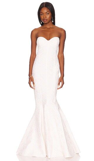 Corset Gown in Ivory, Peony, & White | Revolve Clothing (Global)