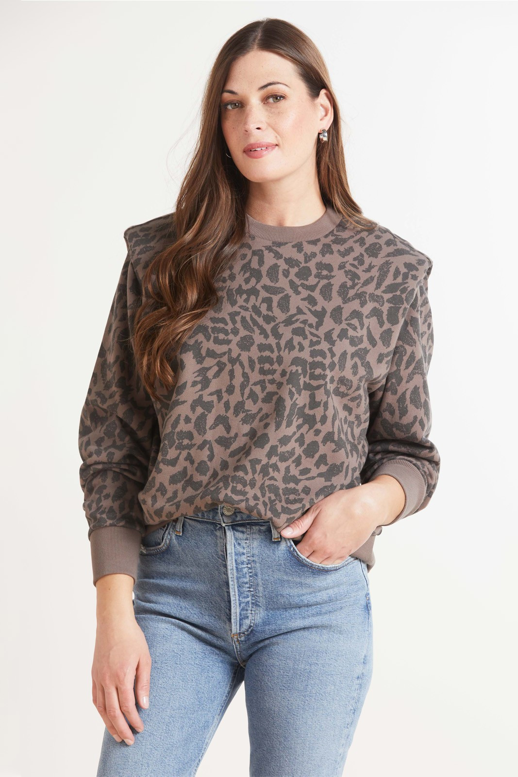 PISTOLA Kirsten Leopard Sweatshirt | EVEREVE | Evereve