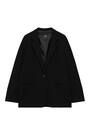 Black double-buttoned blazer | PULL and BEAR UK