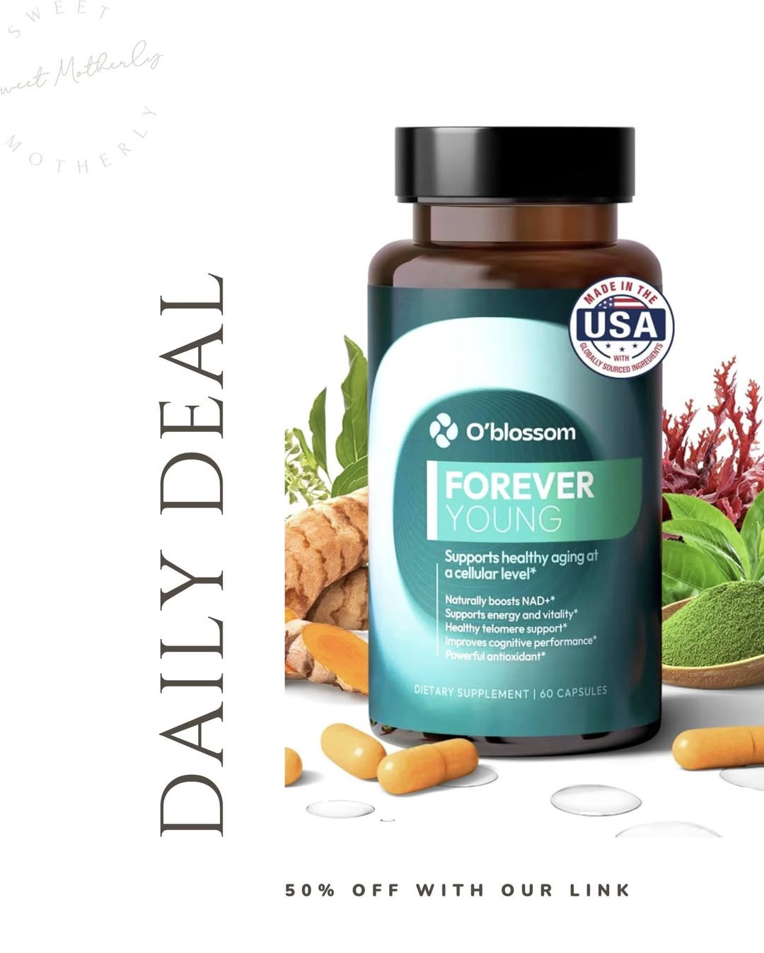 These supplements are half off today with our link!

Daily multivitamin
Gut health probiotics
Immune support supplements
Collagen peptides powder
Magnesium glycinate
Omega-3 fish oil
Electrolyte hydration packets
Adaptogens for stress
Greens superfood powder

#LTKSeasonal #LTKselfcare #LTKSaleAlert