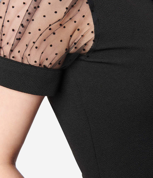 Smak Parlour Black Pumpkin Embroidered Knit Top | UniqueVintage