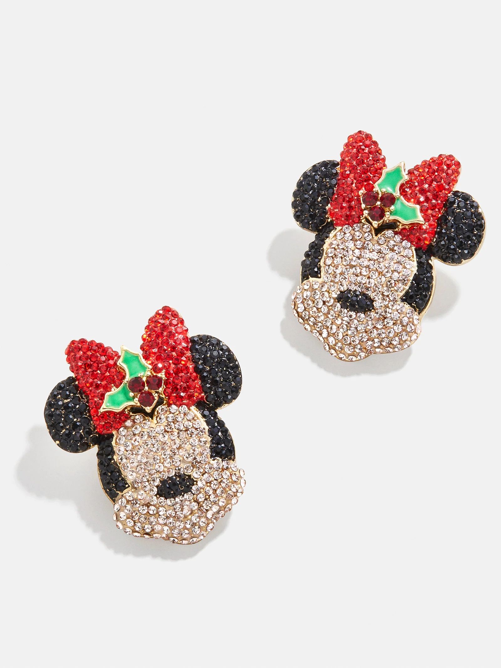 Deck the Halls Minnie Mouse Disney Earrings | BaubleBar (US)
