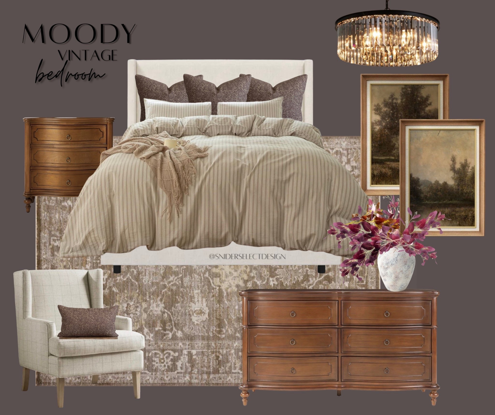 Moody Vintage Bedroom 

#LTKHome