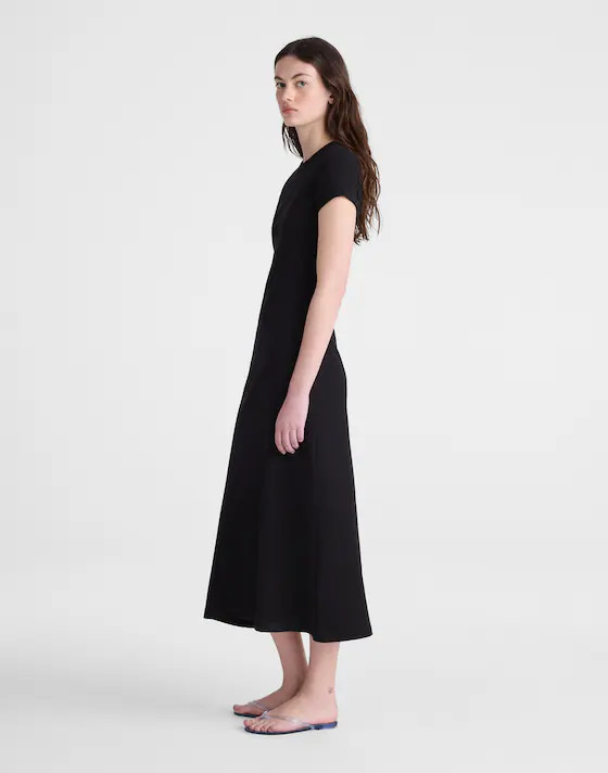 Crewneck Maxi T-Shirt Dress in Compact Cotton | Madewell