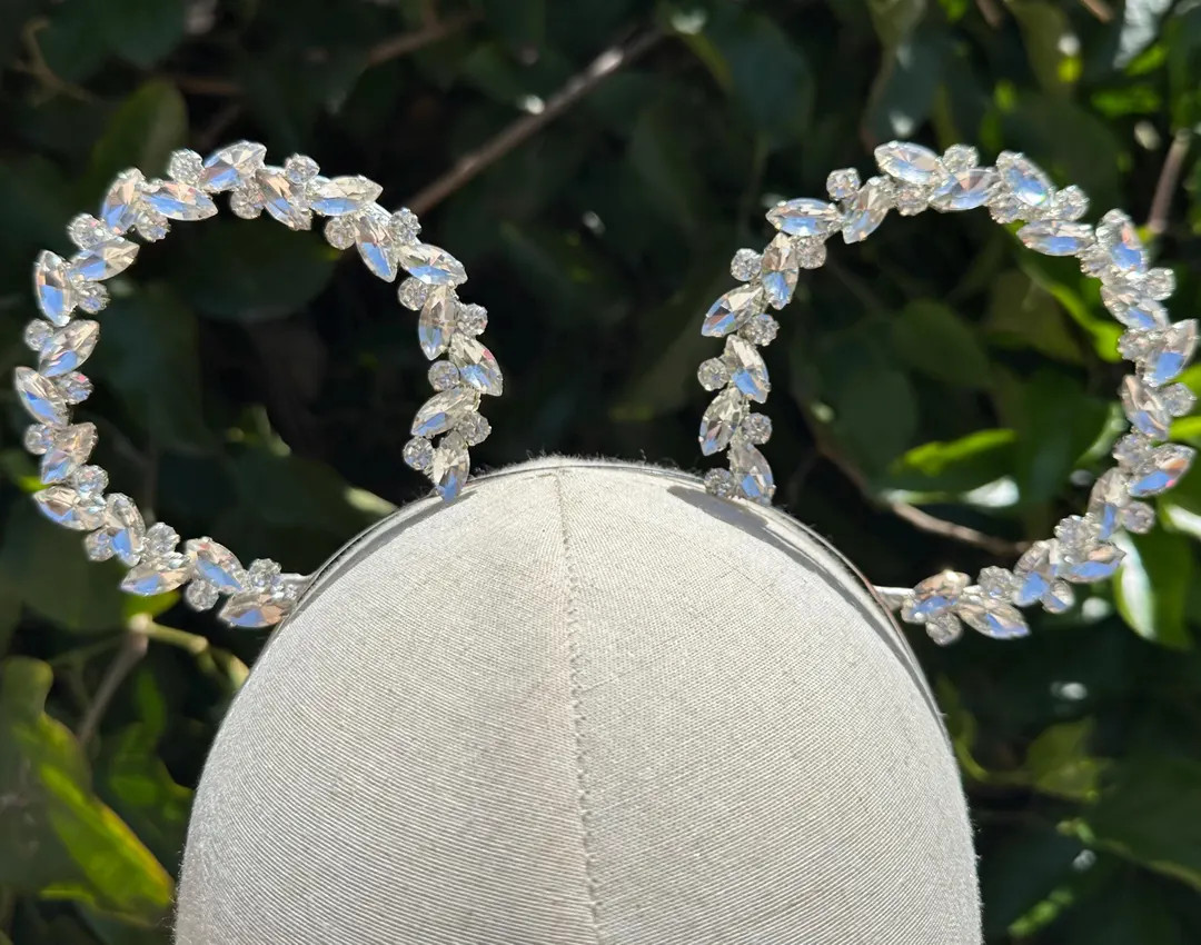 Minimalist Mickey Ears Minimalist Minnie Ears Wire Mickey Ears, Bling , Rhinestone Mickey Ears, B... | Etsy (US)