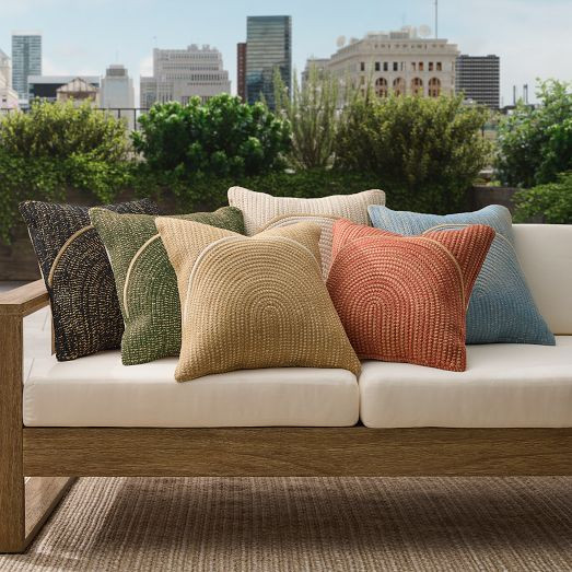 Woven Arches Indoor/Outdoor Pillow | West Elm (US)