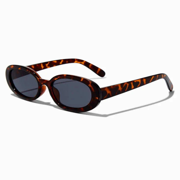 Tortoiseshell Print Oval Sunglasses | Claire's (UK)