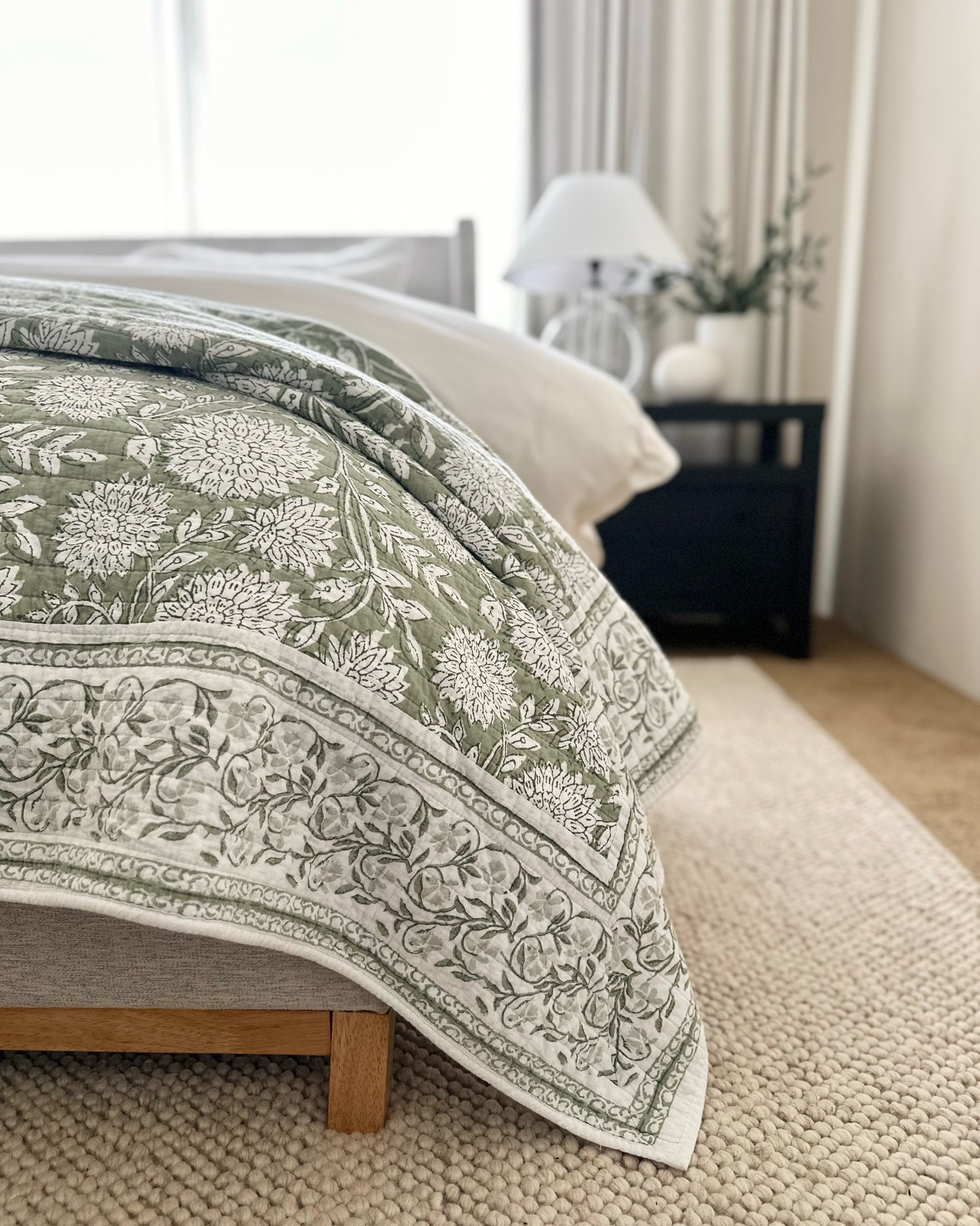 Bedroom sources!

Queen bed pillow combination in order! Bedroom design How-To!

I’ve tried so many different pillows SO YOU DON’T HAVE TO and these are all the best quality fluffy and full pillow inserts!

1) Two of my favorite euro inserts! With quince euro covers. (Throw the big pillow inserts in the dryer to fluff and kill any germs, do not wash)
2) Two thick sham pillows that actually fill your shams! The best! (Throw them in the dryer to fluff and kill any germs, do not wash)
3) One oversized lumbar (same thing, throw in dryer) and choose from any of my favorite lumbar pillow covers! The texture is gorgeous!

Extra designer tips:
1) Sheet set. Quince has the most comfortable organic options!
2) A white quilt of your choice. I love the box quilt from quince! (White so you can wash and bleach)
3) Neutral duvet cover. Love this white one with the pretty edge detail from Target. (Affordable, looks like Pottery Barn) 
* I like to use a king duvet insert in a queen duvet for extra fullness. You can also do two duvet inserts for that fluffy Pottery Barn look.
4) Add a textured or floral quilt at the edge of your bed for another layer and color! 
* Here I like to do a king over the queen bed for a longer draping on each side. (You will have to hem the king shams to fit your queen sham insert, or choose a queen sham to order separately)

Bedding, quilts, bedroom ideas, bedroom design, nightstands, home decor, interior design, bed ideas

#LTKHome #LTKSaleAlert #LTKstorytime