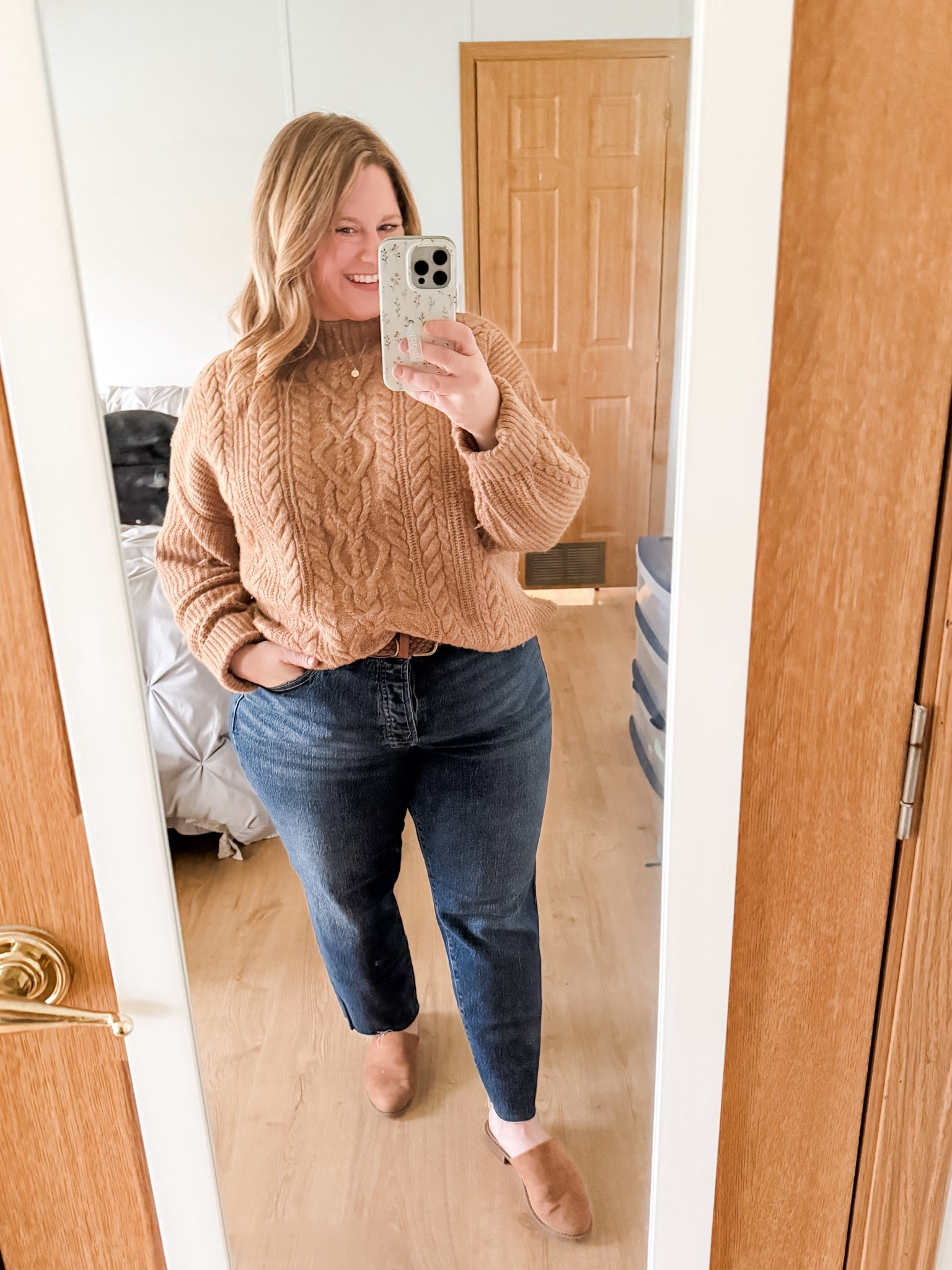 Thanksgiving outfit! This sweater is so comfy! 

#LTKFindsUnder50 #LTKSaleAlert #LTKMidsize