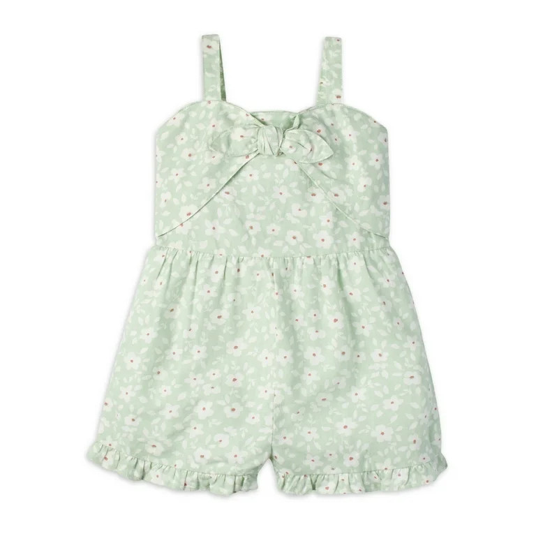 Modern Moments by Gerber Toddler Girl Sleeveless Romper, Sizes 12M-5T - Walmart.com | Walmart (US)