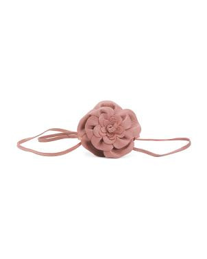 Made In Italy Leather Flower On A String Belt | TJ Maxx