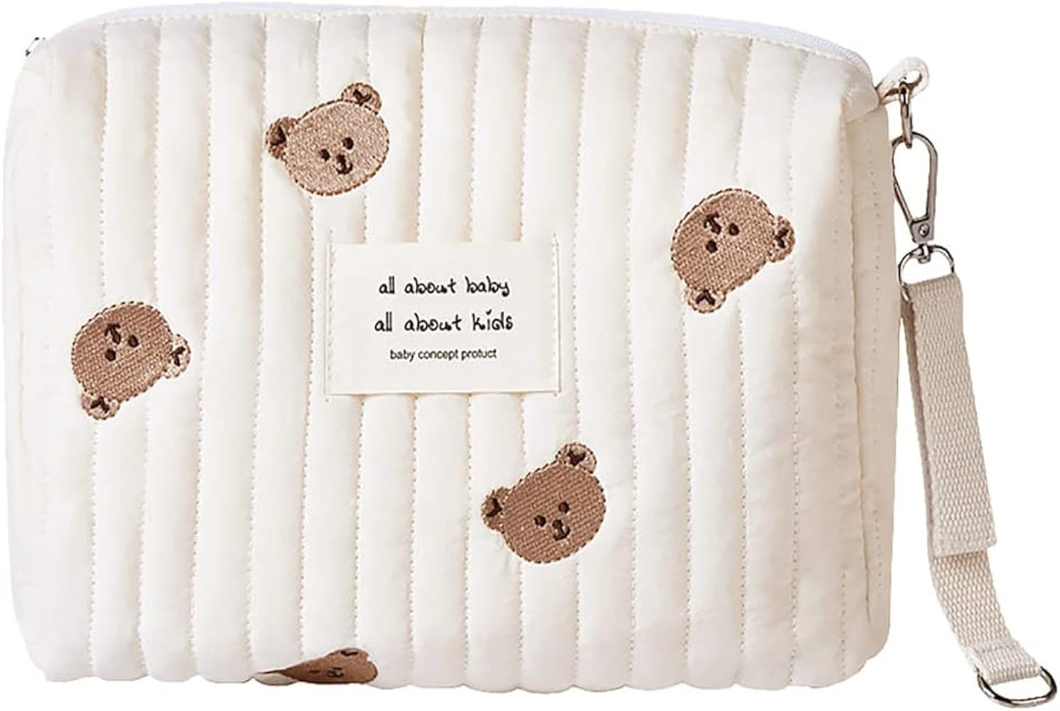 Lushandy Baby Small Diaper Bag Mini Stroller Storage Bag Quilted Cotton Cute Organizer Pouch Kawa... | Amazon (US)