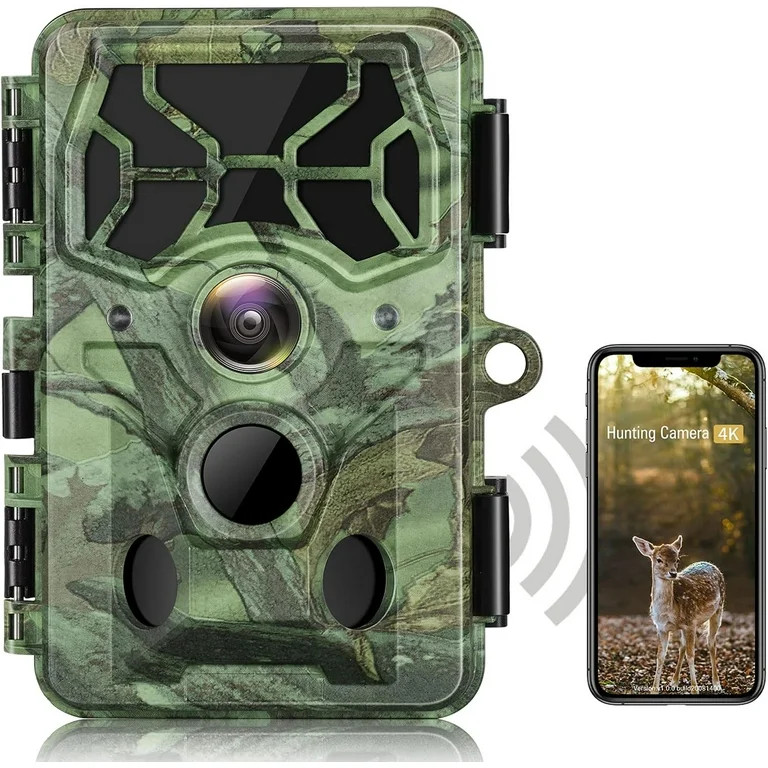 TOGUARD WiFi Trail Camera Native 4K 30fps Bluetooth 48MP Game Camera with SONY Sensor Infrared Ni... | Walmart (US)