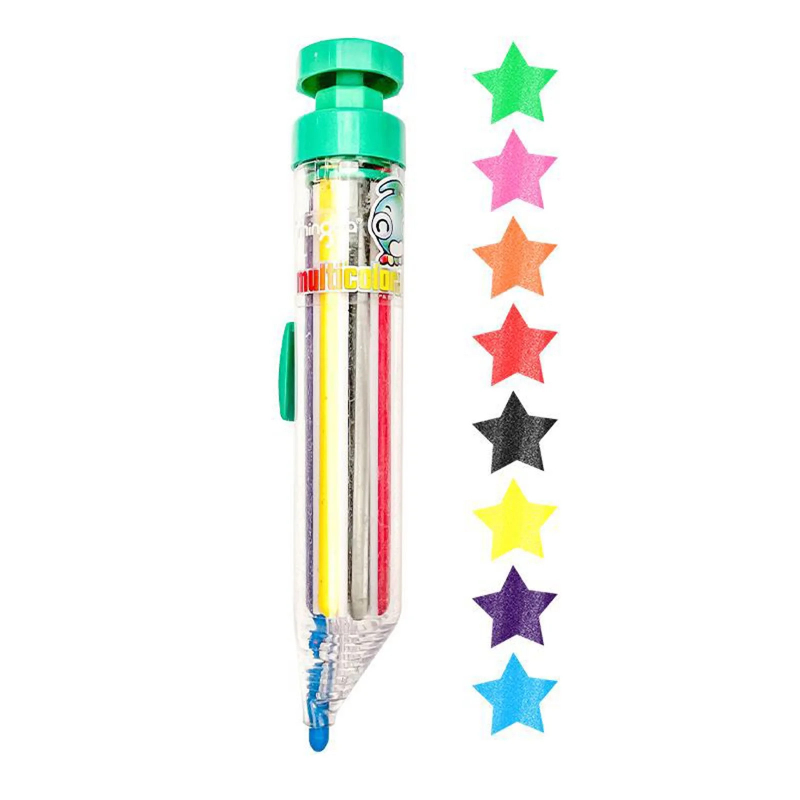 Hgallory 8 in 1 Multi-Color Press on Crayons, Creative Painting Retractable Crayon Pen for Kids a... | Walmart (US)