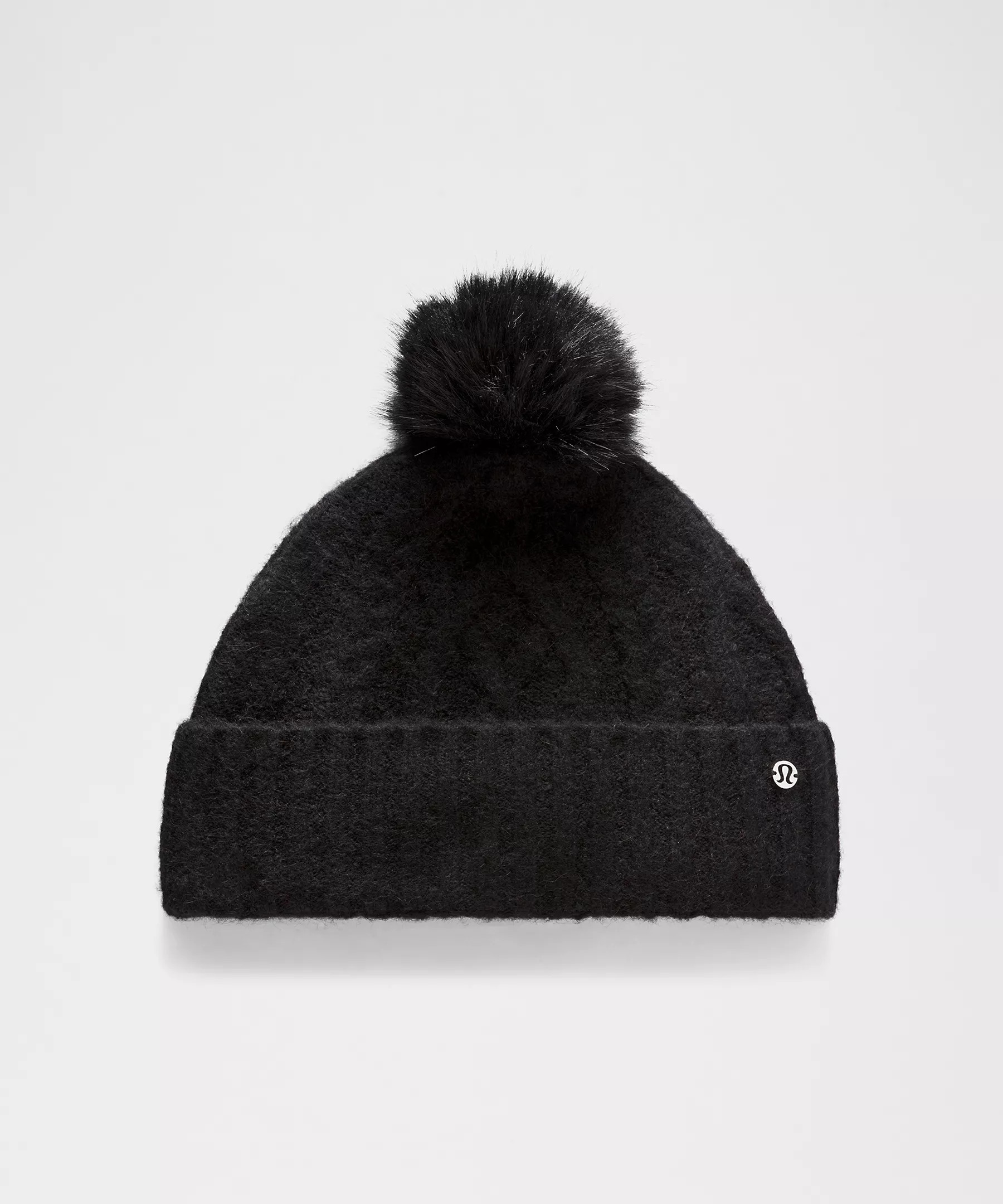 Alpaca Wool-Blend Cable-Knit Fleece-Lined Pom Beanie | Lululemon (US)