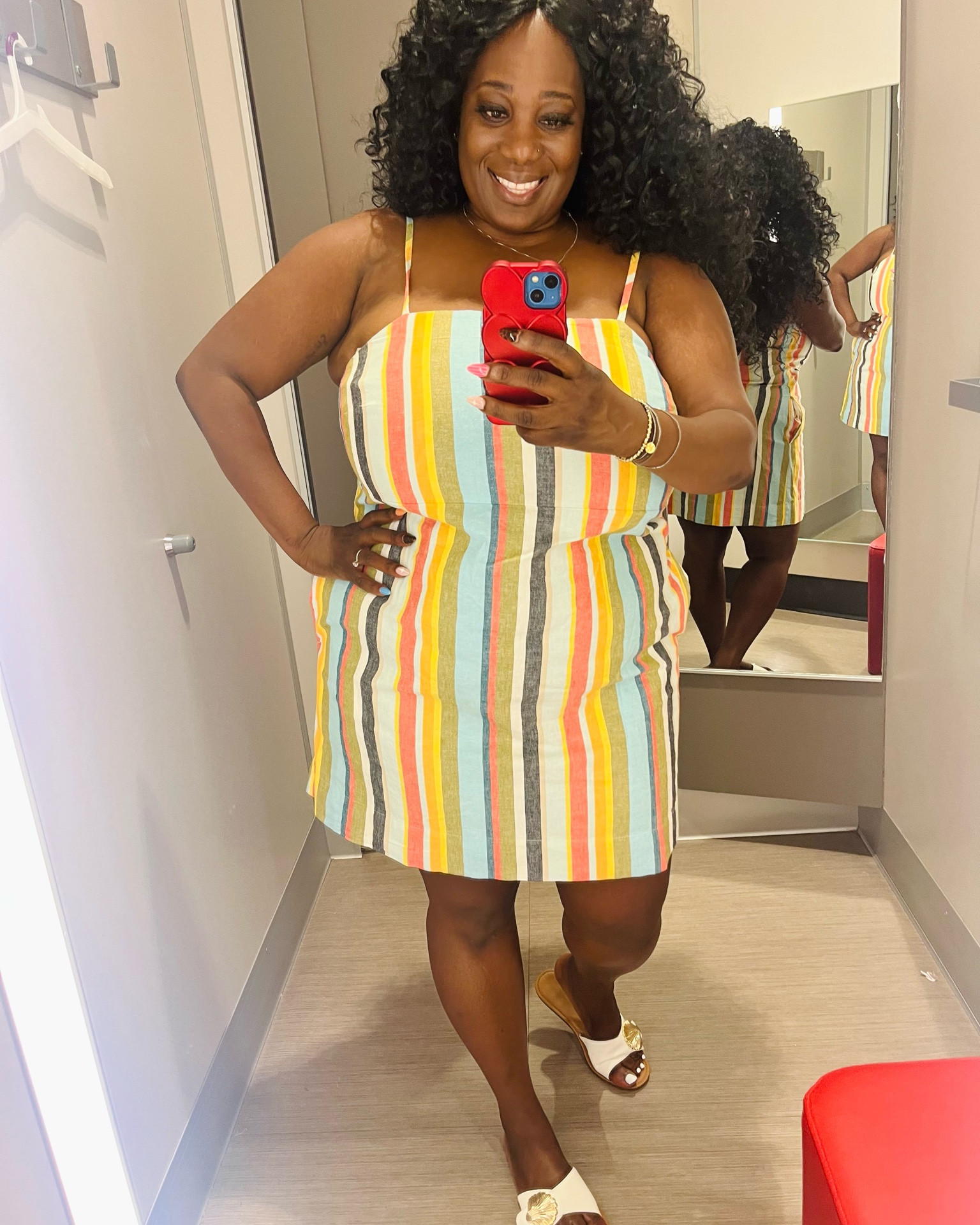 @Target #ad #sponsored

This dress!!!❤️🧡💛🩵💙🤍

I’m caught up in the rapture of bright colors this summer! ☀️

It was only $25 too!! And I’ll be lining up for that price adjust this week too☺️ 

I bought the XXL and it’s TTS for my body type.

I’m 5’5 | 259lbs | 38J bra | size 17/18

Links 🔗 

https://liketk.it/6guId

#LTKgrwm #LTKSaleAlert #LTKPlusSize