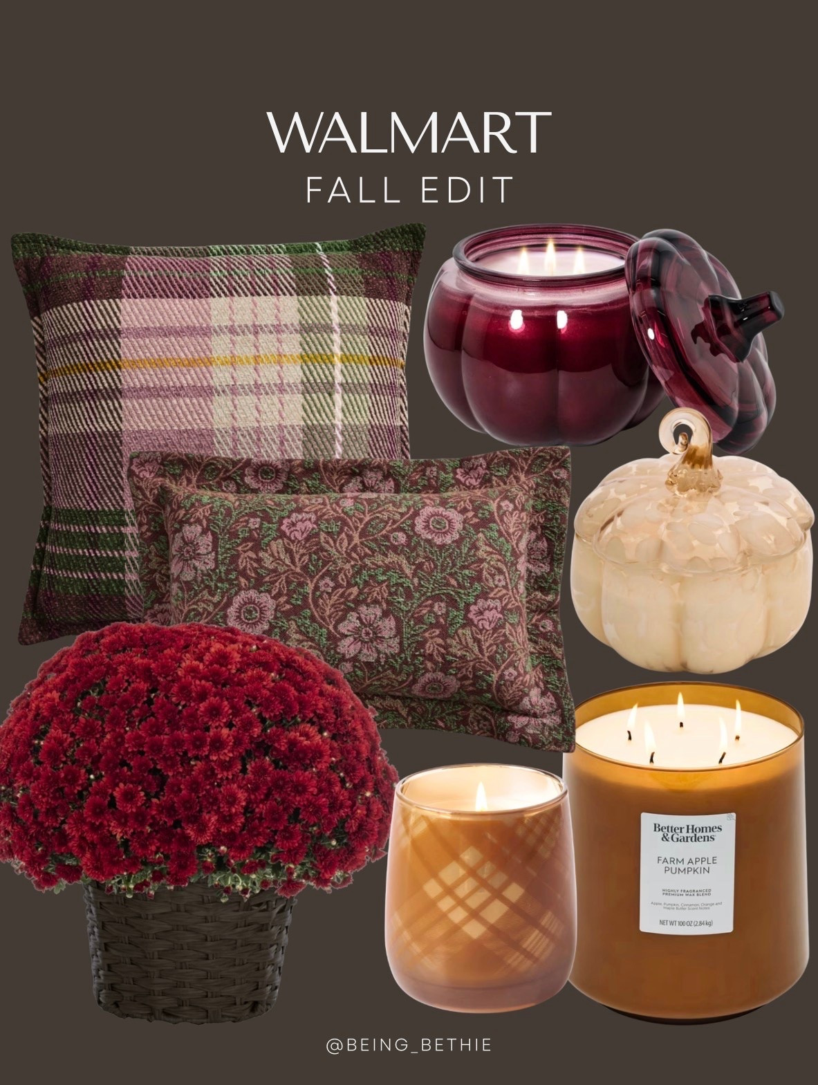 Walmart fall edit! 

Pillow, candle, mums, pumpkin, home decor

#LTKSaleAlert #LTKHome #LTKSeasonal